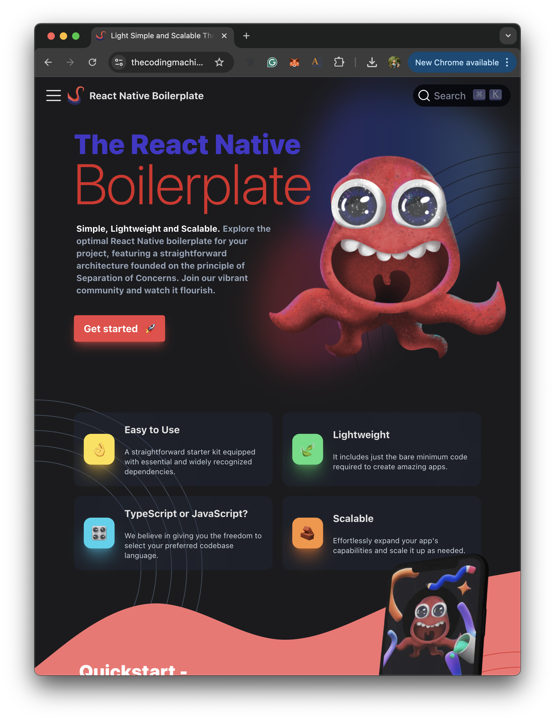 React Native Boilerplate website